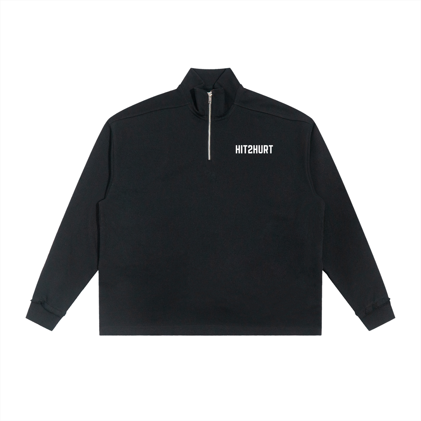 Half-Zip Rolled Edge Fleece Sweatshirt ODMPOD