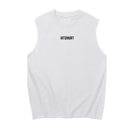 HIT2HURT 'Endurance' Sleeveless Cotton Singlet - HIT2HURT