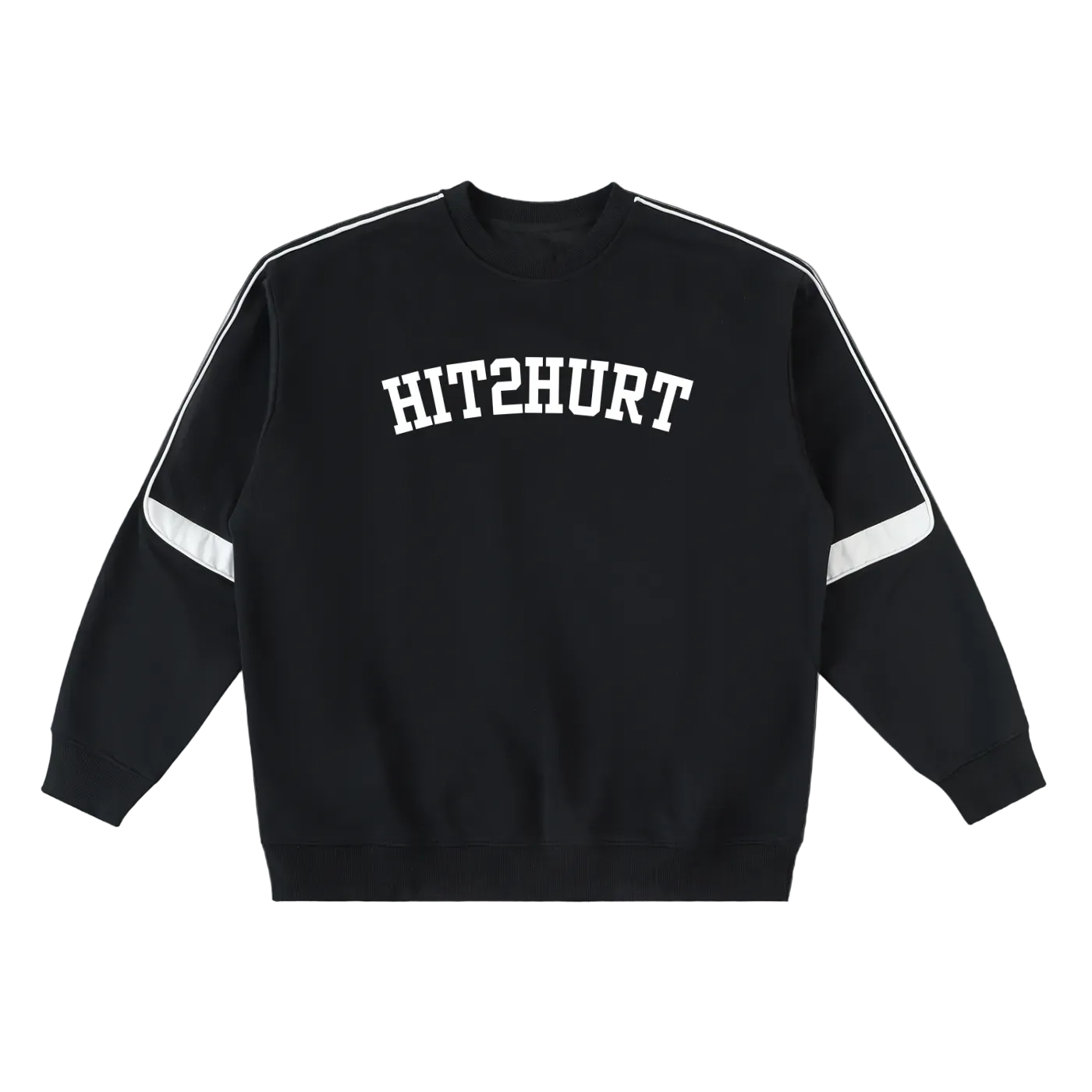 HIT2HURT Edition 3 Oversized Crewneck Taped Sweatshirt - HIT2HURT
