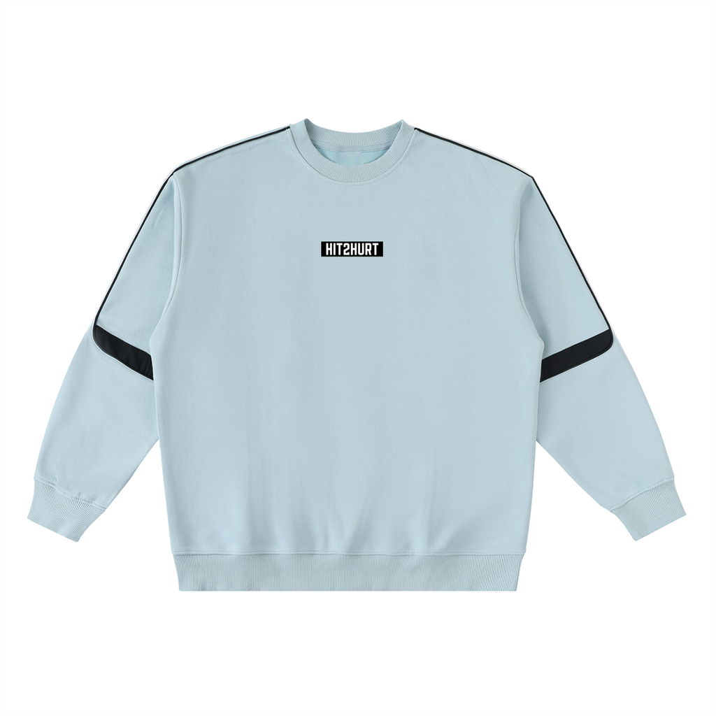 HIT2HURT Edition 1 Oversized Crewneck Taped Sweatshirt - HIT2HURT