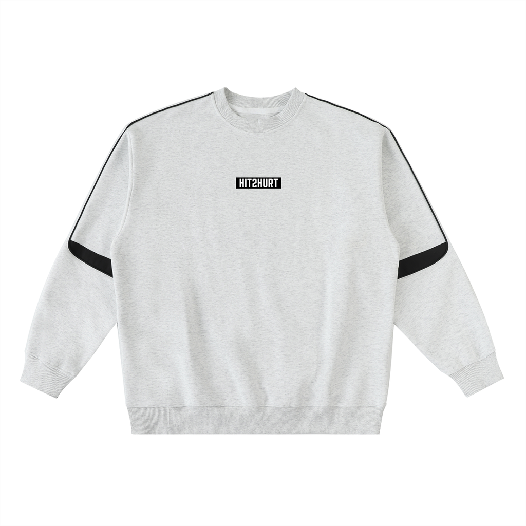 HIT2HURT Edition 1 Oversized Crewneck Taped Sweatshirt - HIT2HURT