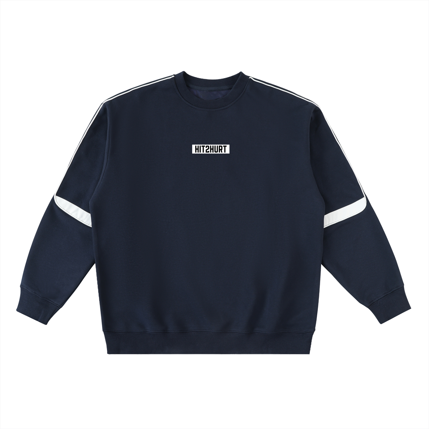 HIT2HURT Edition 1 Oversized Crewneck Taped Sweatshirt - HIT2HURT