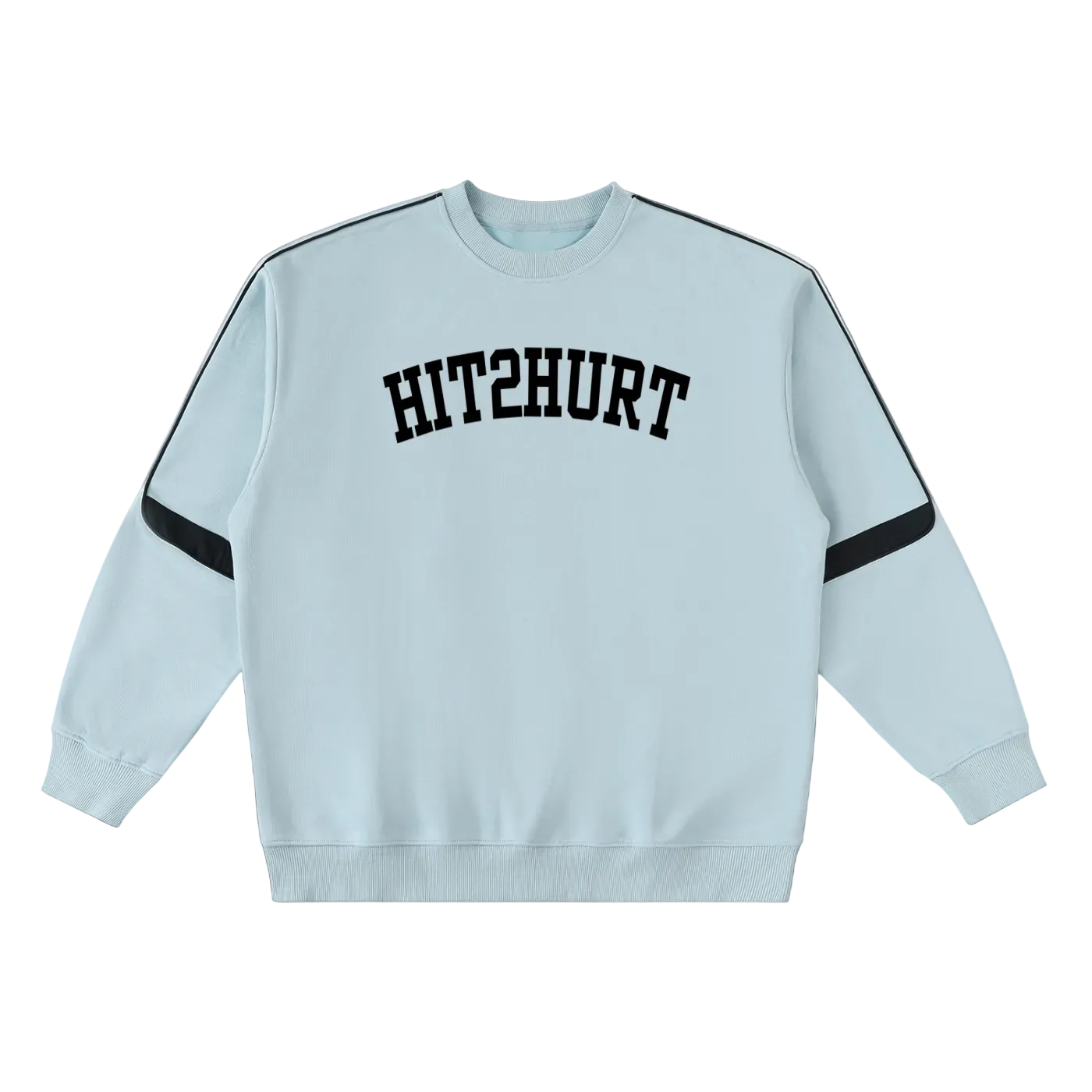HIT2HURT Edition 3 Oversized Crewneck Taped Sweatshirt - HIT2HURT