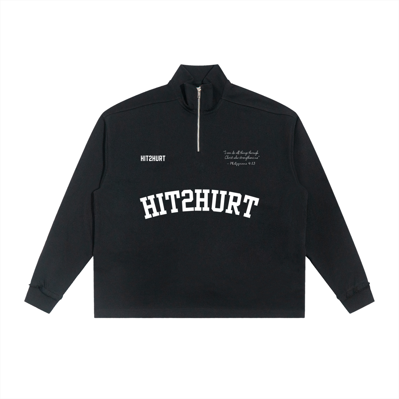 HIT2HURT Edition 1 Half-Zip Fleece Sweatshirt - HIT2HURT