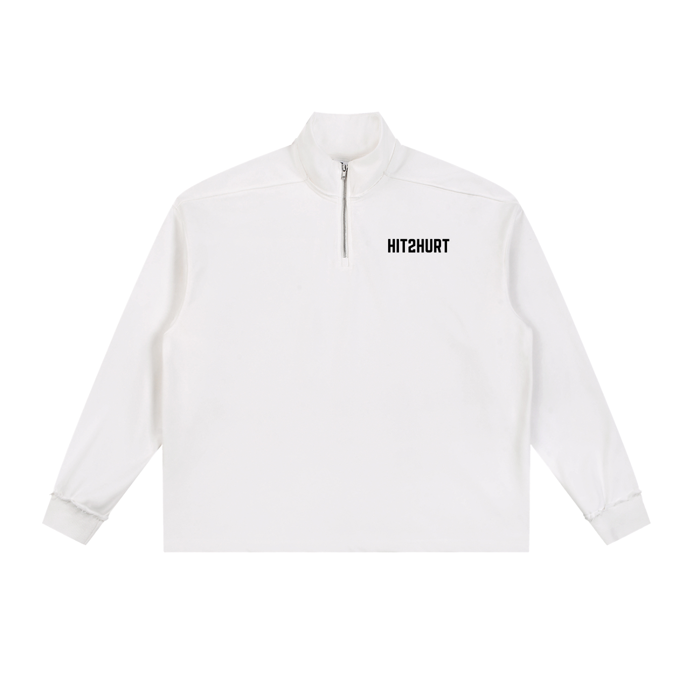 Half-Zip Rolled Edge Fleece Sweatshirt ODMPOD