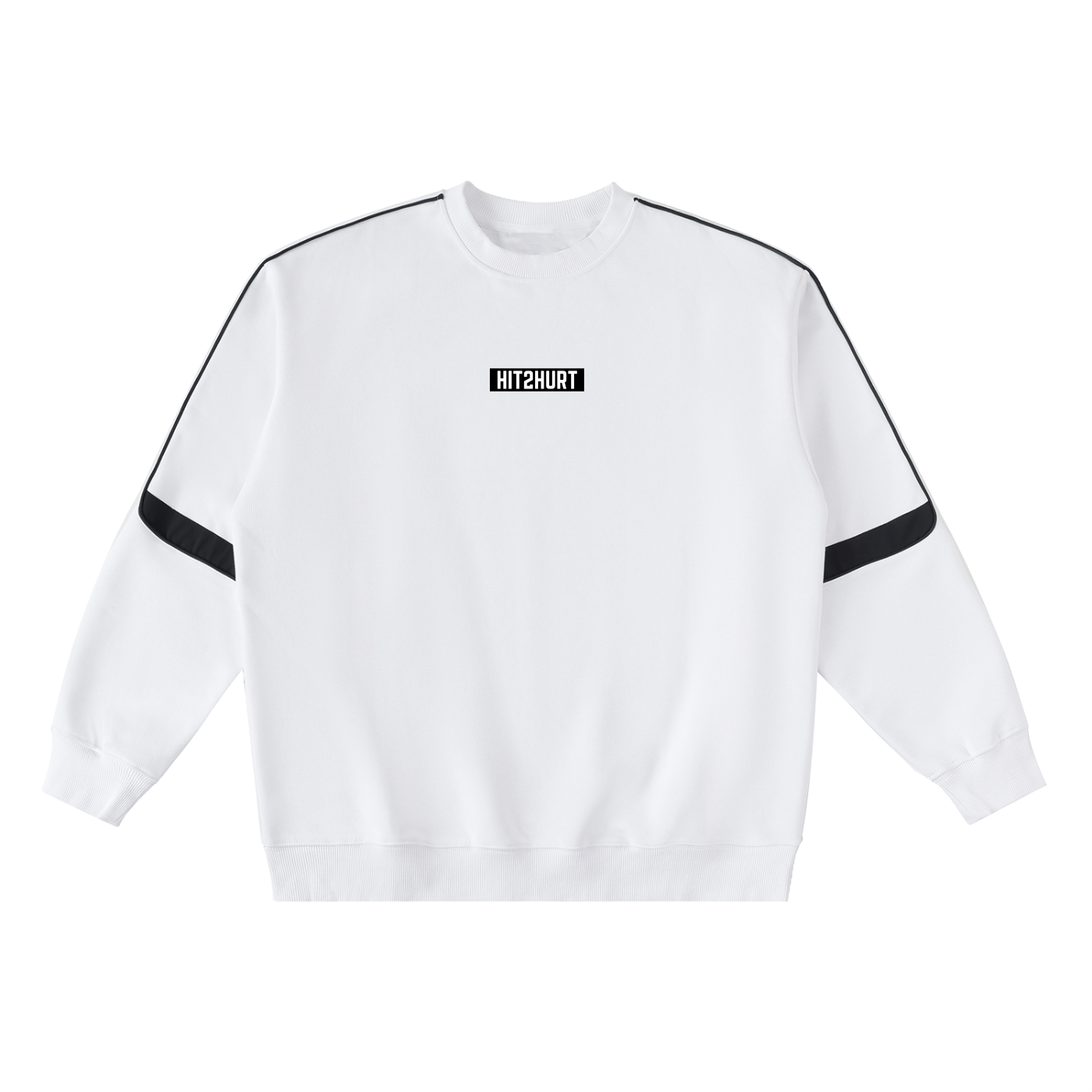 HIT2HURT Edition 1 Oversized Crewneck Taped Sweatshirt - HIT2HURT