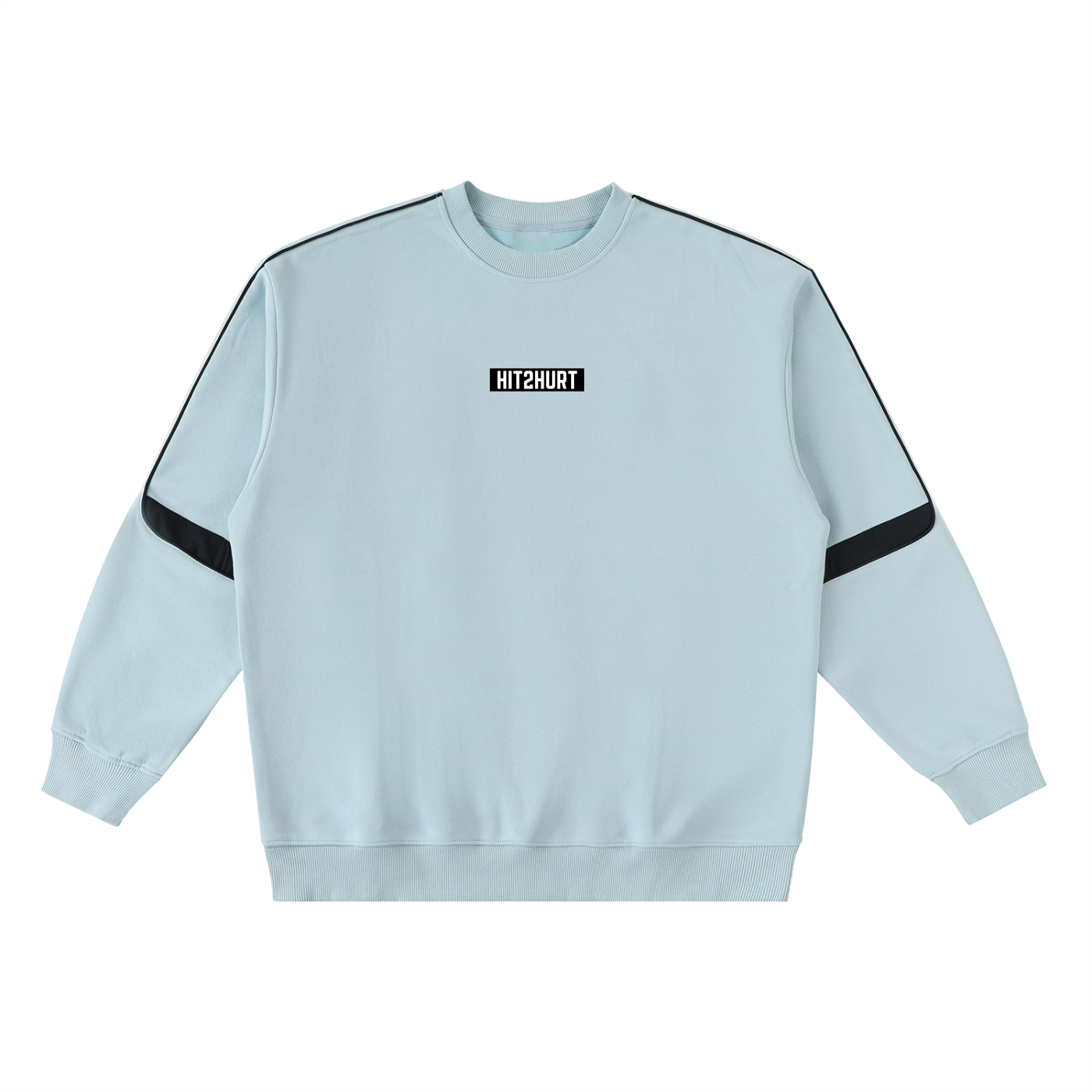 HIT2HURT Edition 1 Oversized Crewneck Taped Sweatshirt - HIT2HURT