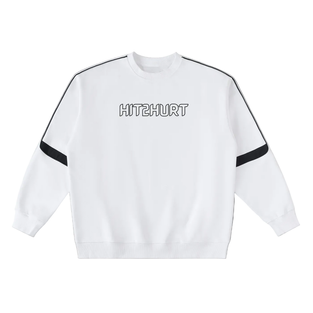 HIT2HURT Edition 2 Oversized Crewneck Taped Sweatshirt - HIT2HURT