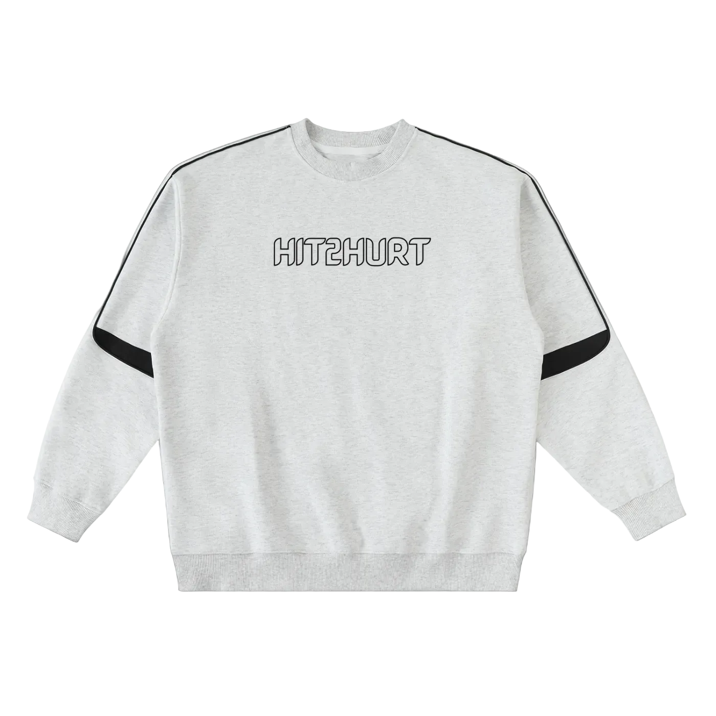 HIT2HURT Edition 2 Oversized Crewneck Taped Sweatshirt - HIT2HURT