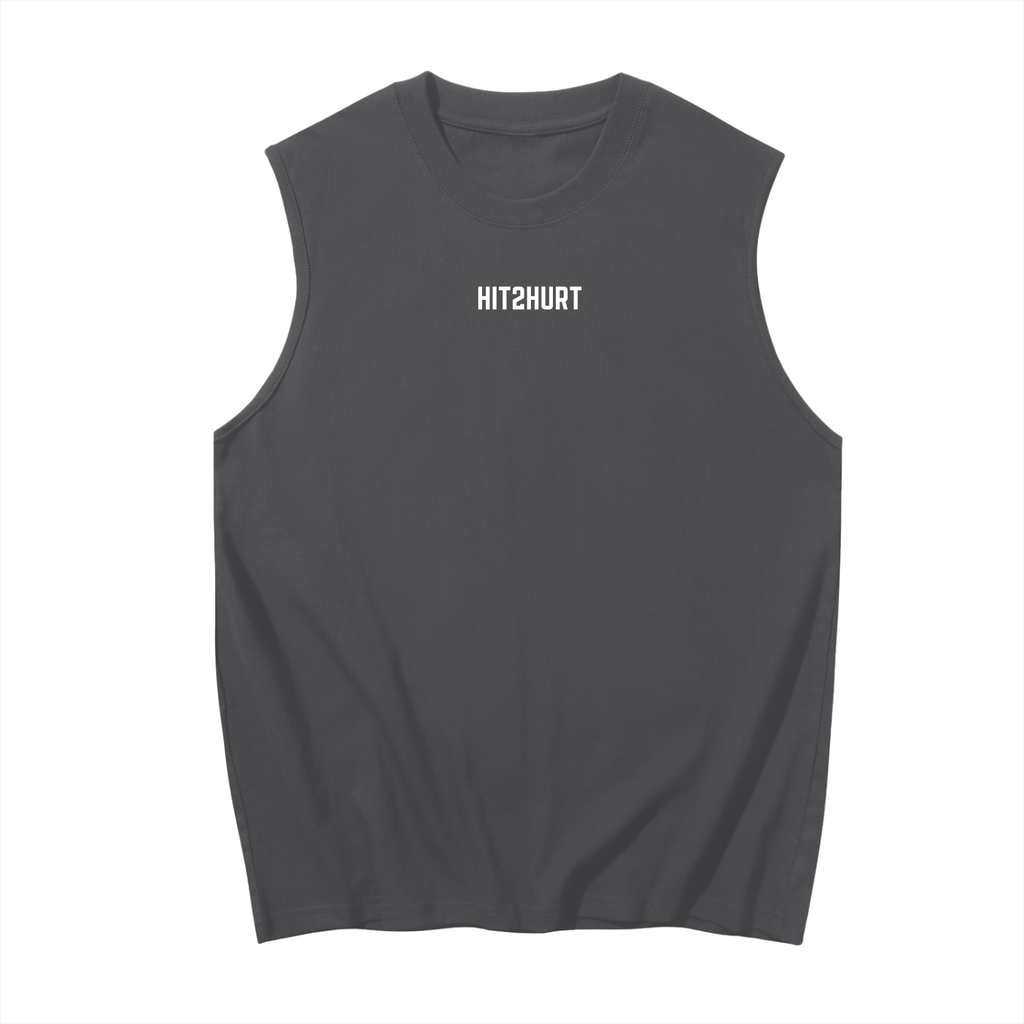 HIT2HURT 'Endurance' Sleeveless Cotton Singlet - HIT2HURT