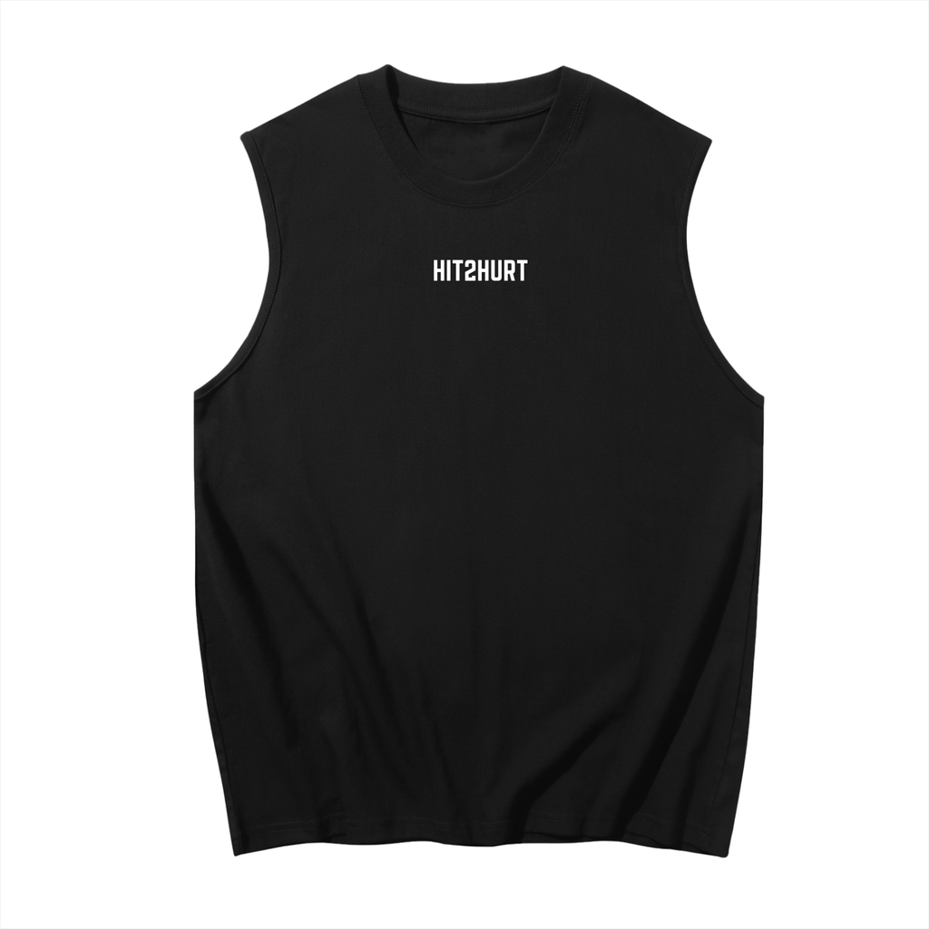 HIT2HURT 'Endurance' Sleeveless Cotton Singlet - HIT2HURT