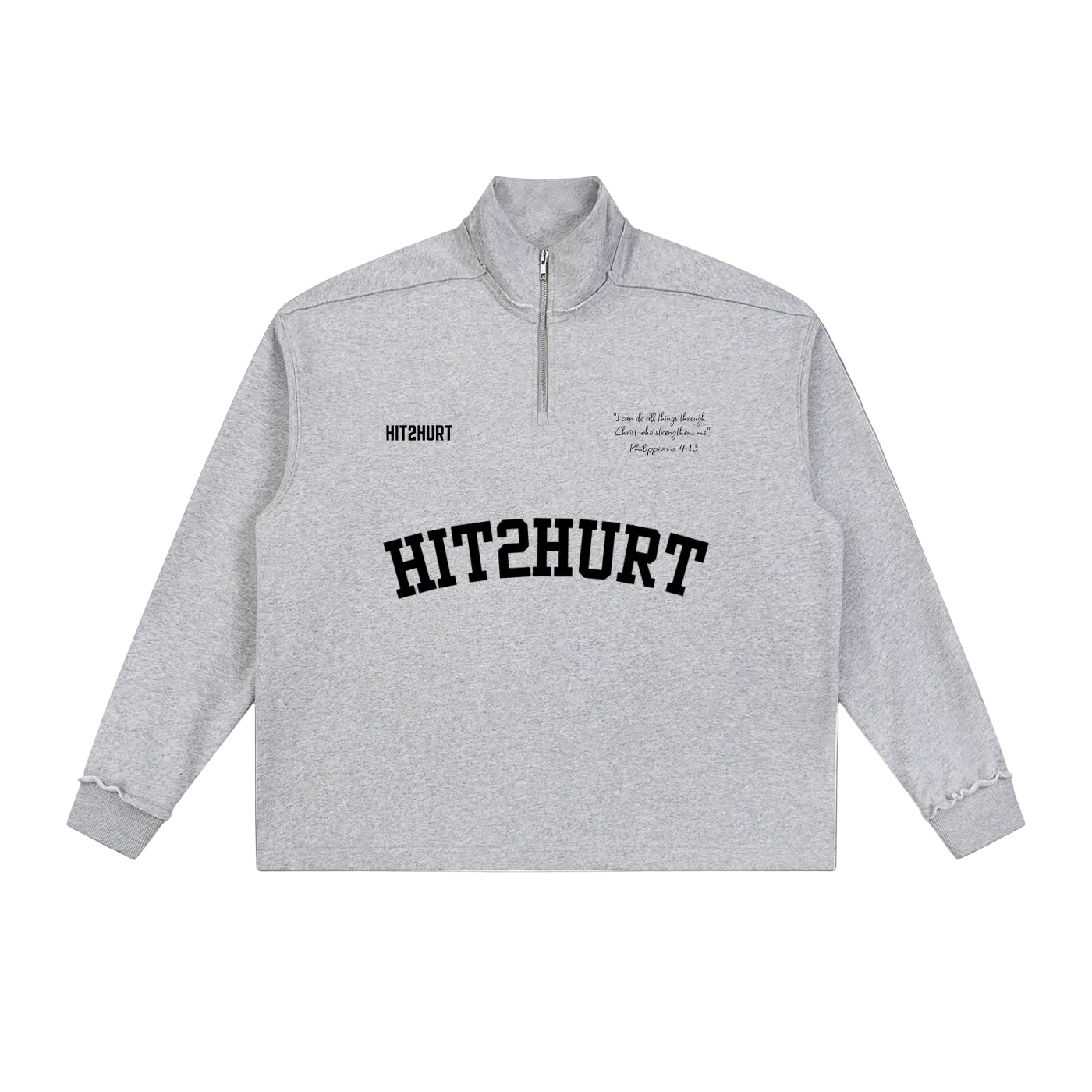 HIT2HURT Edition 1 Half-Zip Fleece Sweatshirt - HIT2HURT