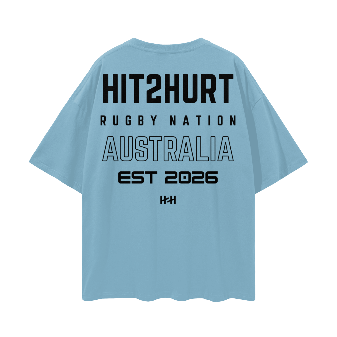 HIT2HURT 'Rugby Nation' Essential Oversized T-Shirt ODMPOD