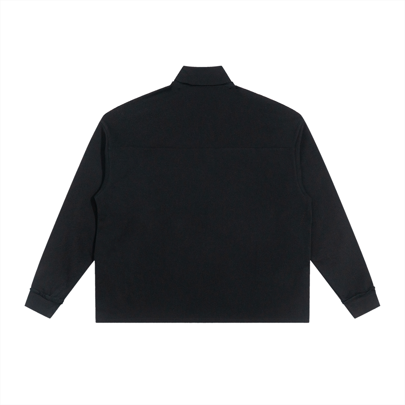 Half-Zip Rolled Edge Fleece Sweatshirt ODMPOD