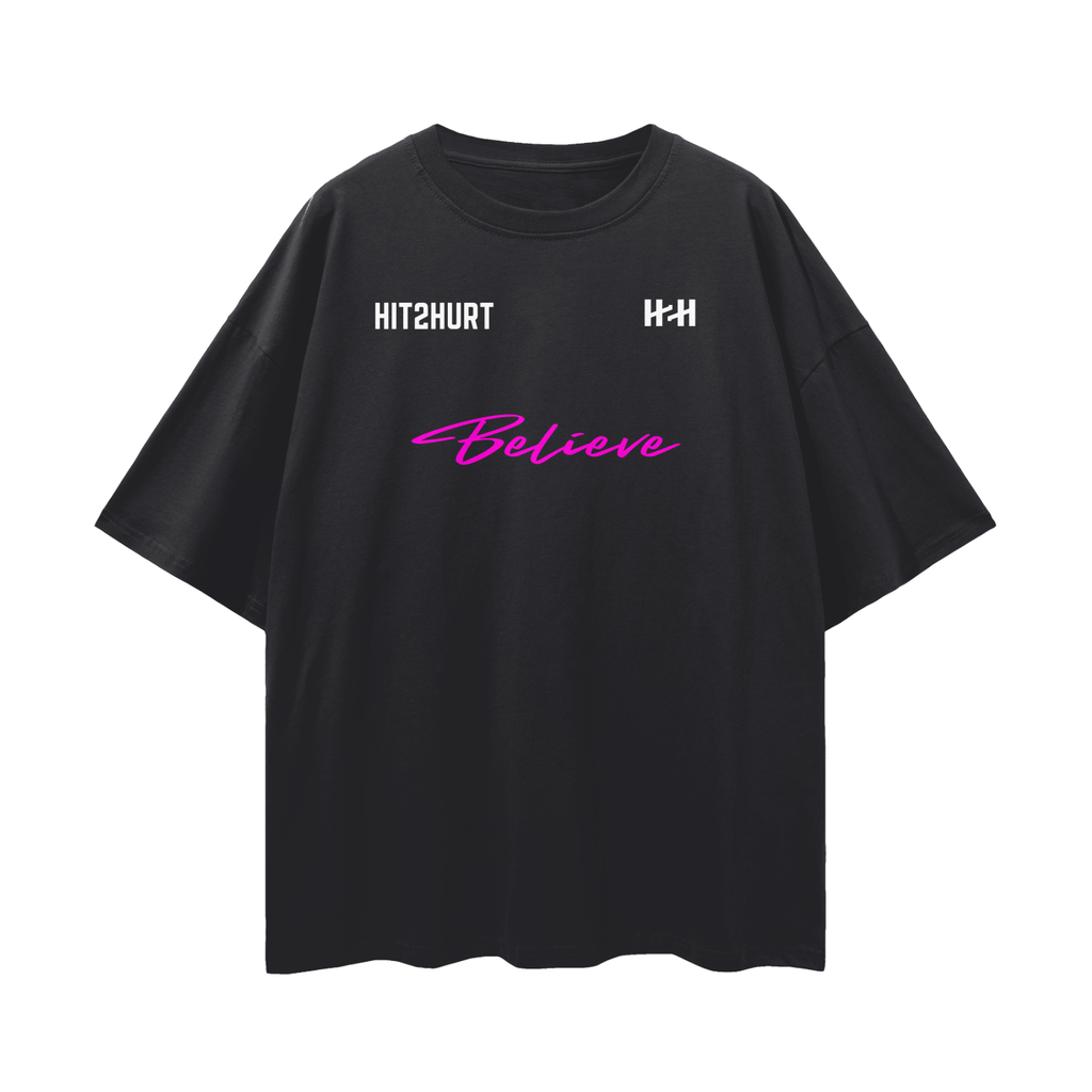 HIT2HURT 'Believe' Essential Oversized T-Shirt ODMPOD