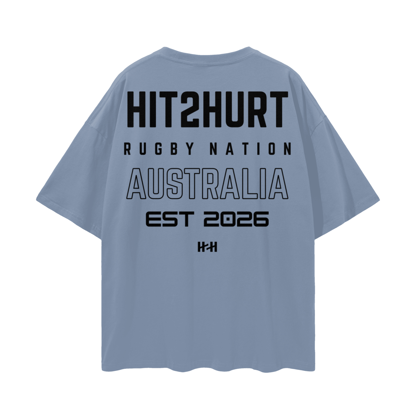HIT2HURT 'Rugby Nation' Essential Oversized T-Shirt ODMPOD