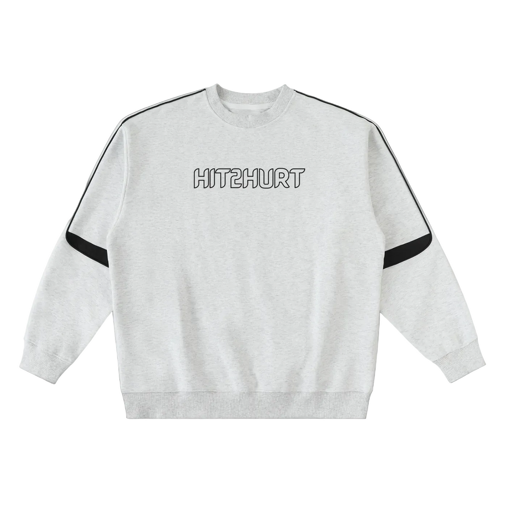 HIT2HURT Edition 2 Oversized Crewneck Taped Sweatshirt - HIT2HURT