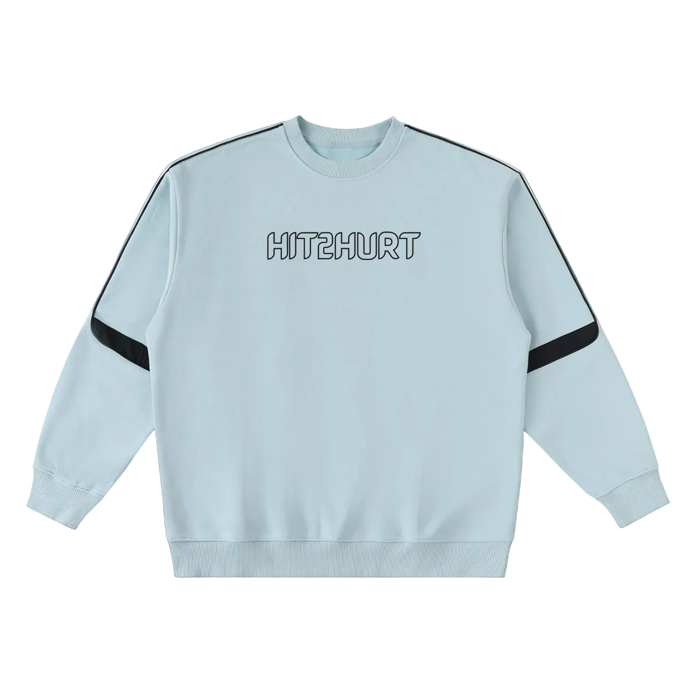 HIT2HURT Edition 2 Oversized Crewneck Taped Sweatshirt - HIT2HURT