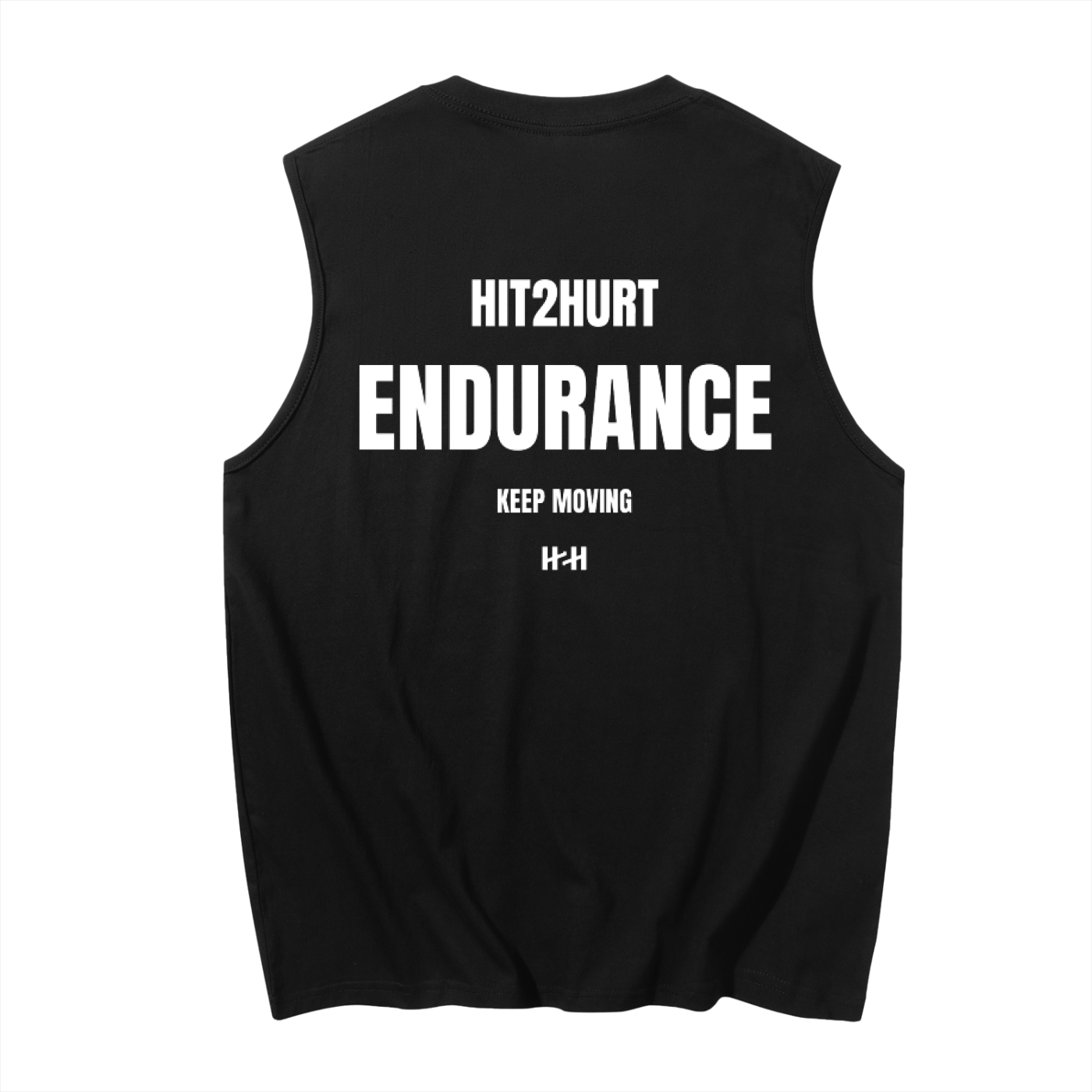 HIT2HURT 'Endurance' Sleeveless Cotton Singlet - HIT2HURT