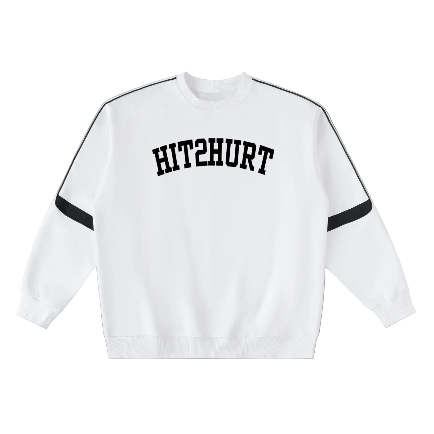 HIT2HURT Edition 3 Oversized Crewneck Taped Sweatshirt - HIT2HURT