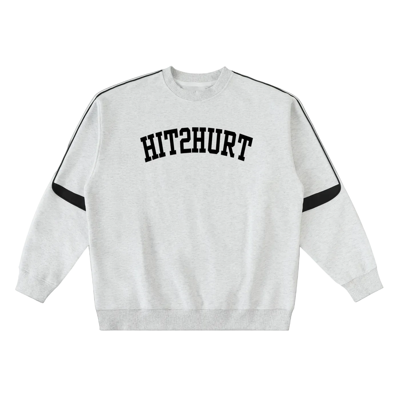 HIT2HURT Edition 3 Oversized Crewneck Taped Sweatshirt - HIT2HURT