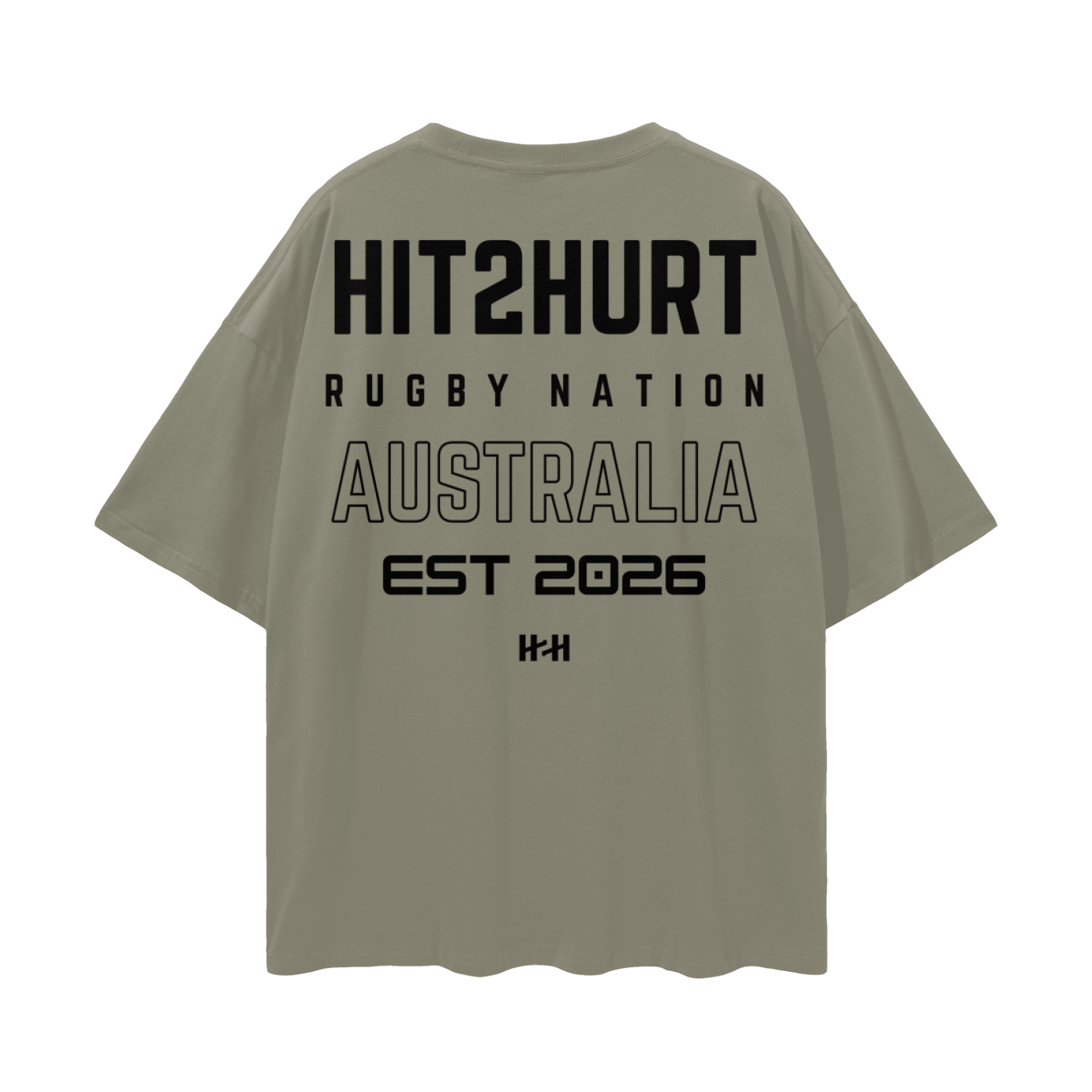 HIT2HURT 'Rugby Nation' Essential Oversized T-Shirt ODMPOD
