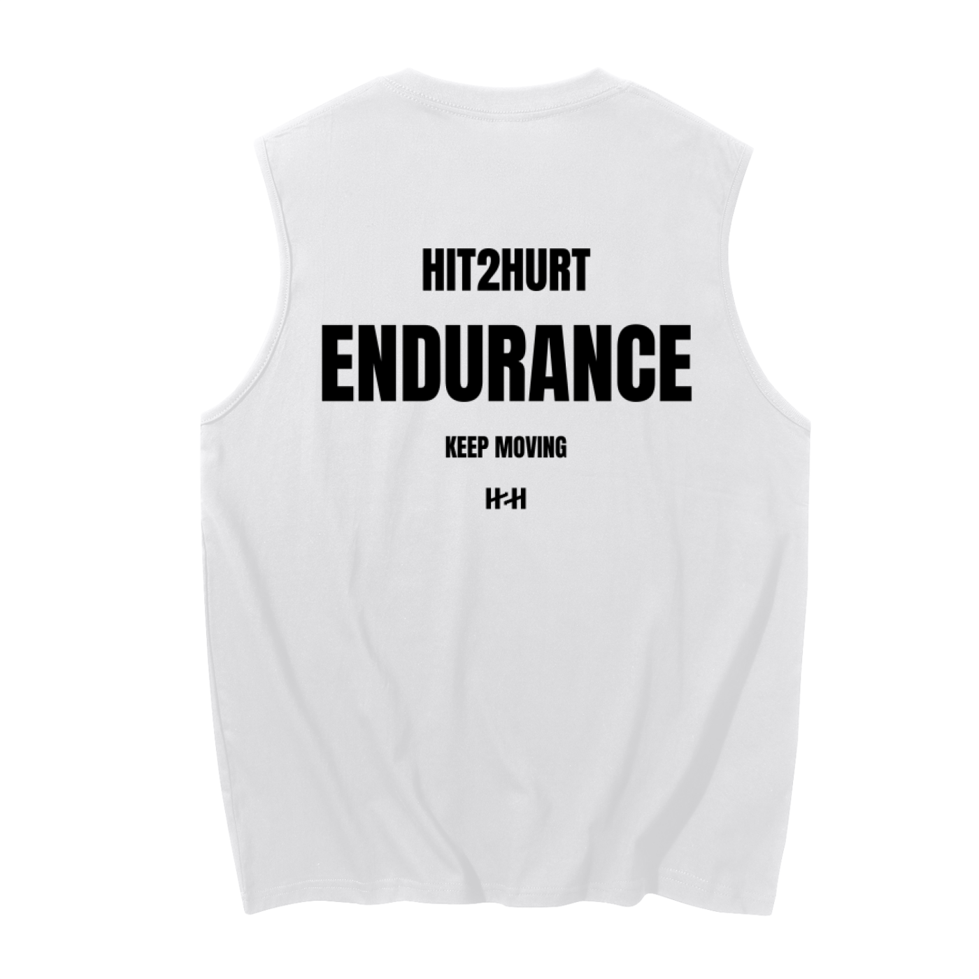 HIT2HURT 'Endurance' Sleeveless Cotton Singlet - HIT2HURT