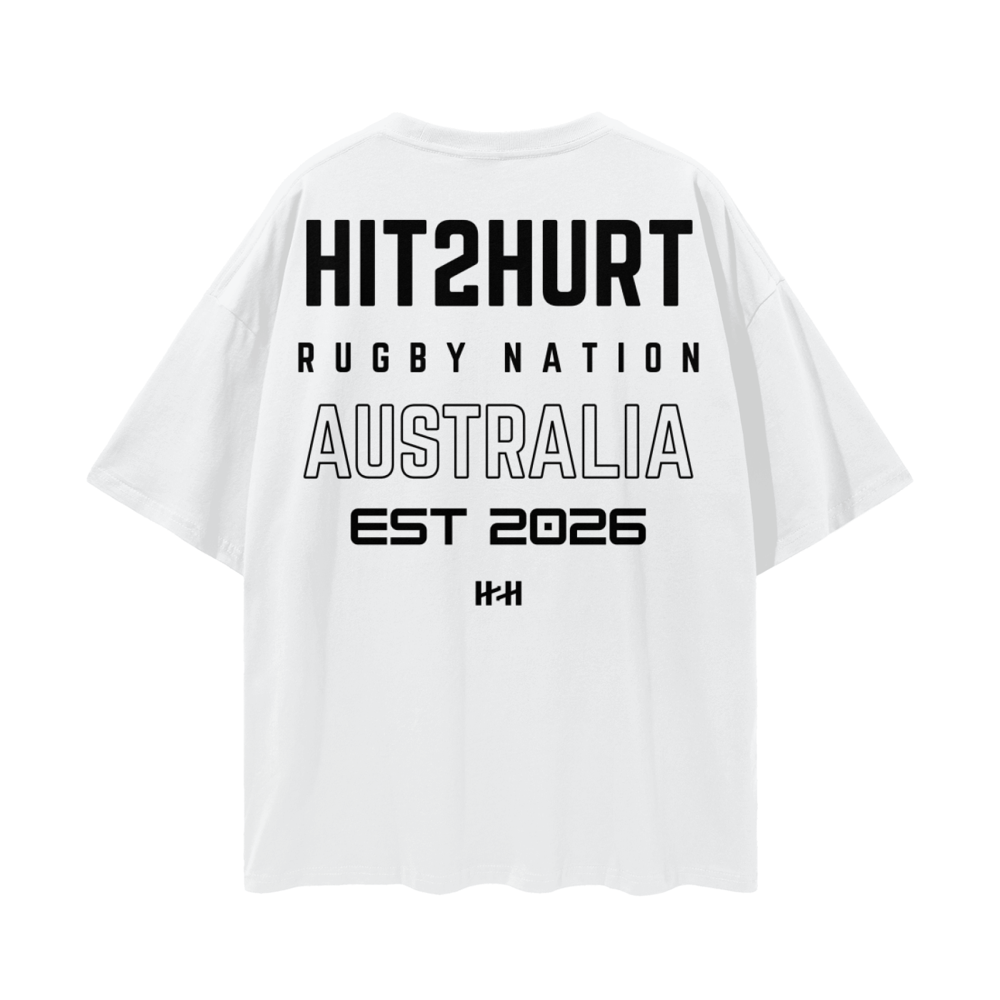 HIT2HURT 'Rugby Nation' Essential Oversized T-Shirt ODMPOD